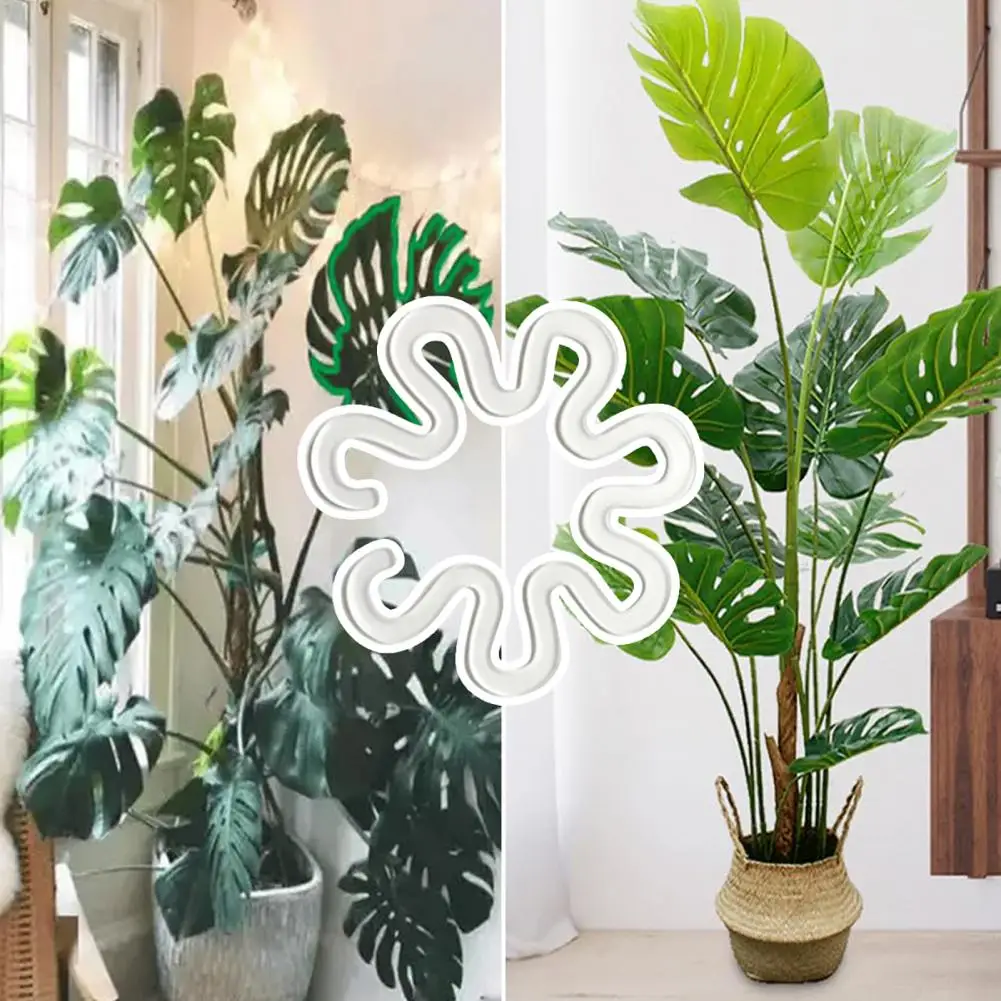 Monstera stand reusable plant support holder set for indoor outdoor plants flower shape