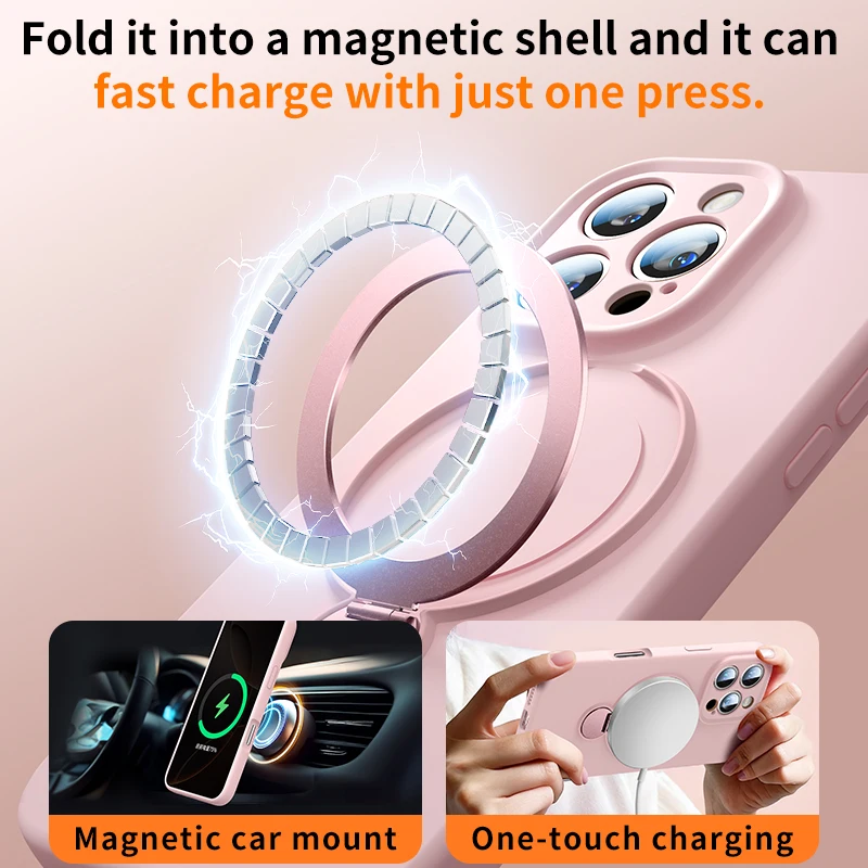 Enhanced Magnetic Lanyard Phone Case with Wireless Charging Capability