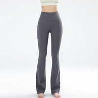 Women's leggings slim yoga pants women's high waisted wide leg pants sports bell bottoms breathable quick dry bottom 5
