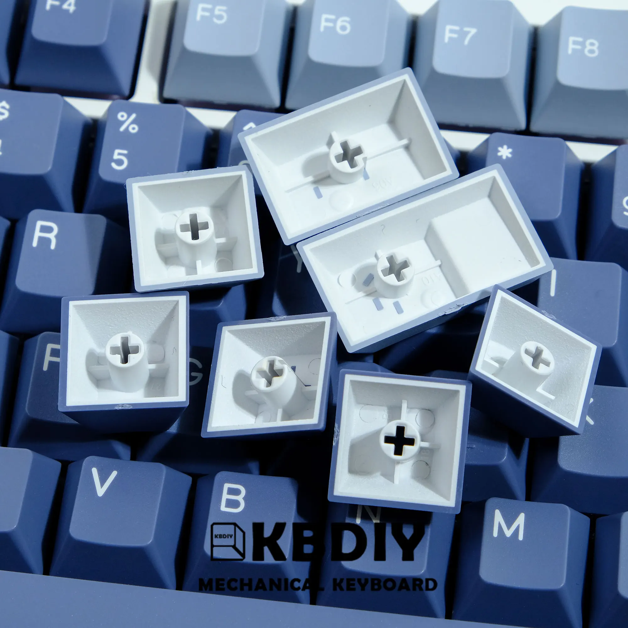 Kbdiy 177 Teclas Conjunto Gmk Pesca Pbt Chave Caps Cereja Azul Perfil para Interruptor mx Teclado Mecânico Personalizado Keycap Iso Duplo Tiro - Imagem 5