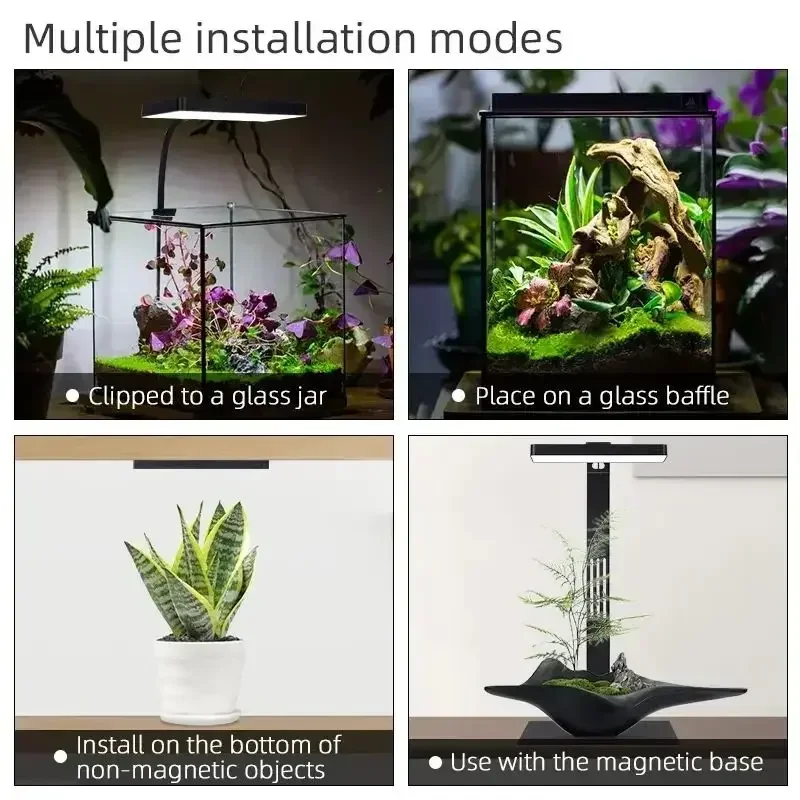 WEEK AQUA Mini 9 Pro USB Nano Aquarium Light Plant Grow Full