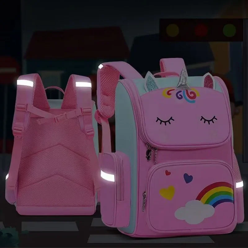 Girl School Backpack With Large Capacity Waterproof Unicorn Print 5