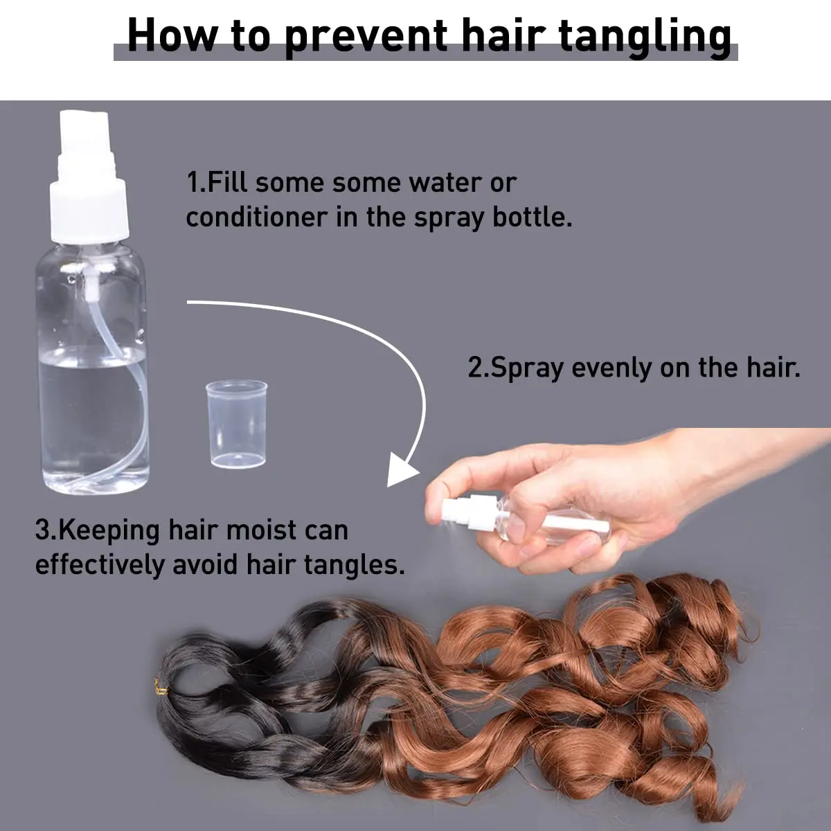 French Curl Braiding Hair 24”Synthetic Loose Wavy Braiding Hair Extensions French Curl Crochet Braids Hair Pre Stretched Bounc 4