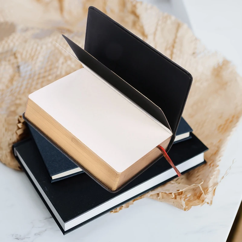 빈티지 두꺼운 종이 노트북 메모장, PU + 종이, 성서 일기장, 일정 플래너, 학교 사무실 문구 용품