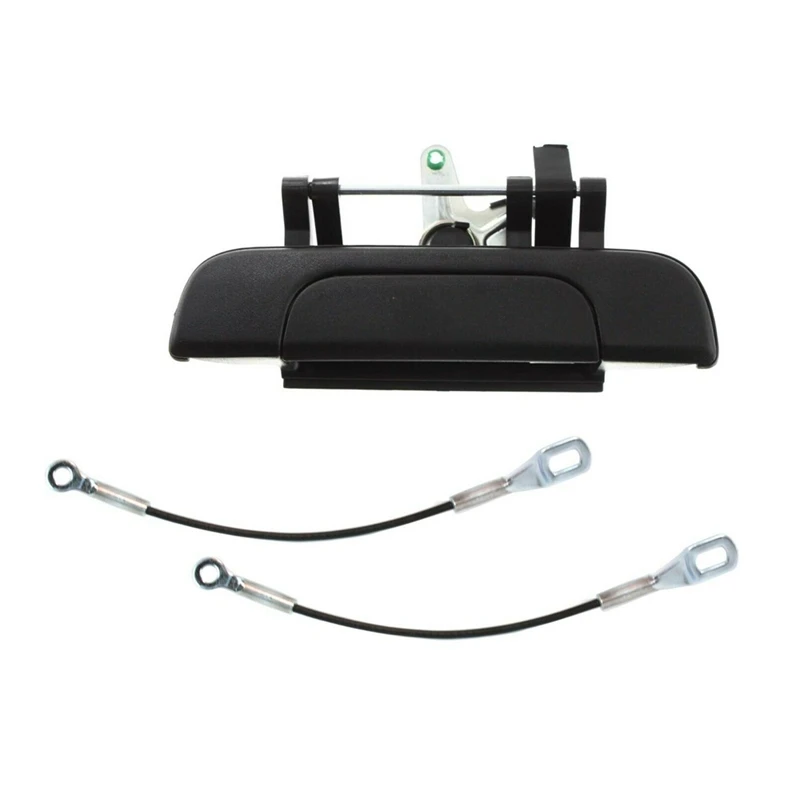 

NEW-Tailgate Handle & Cables Straps for 95-2004 Toyota Tacoma Exterior Handle 2Pc 69090-35010 65770-04030