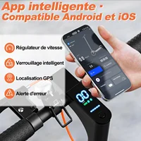 SEEMAR S3 Electric Scooter with App Function with Mobile Phone Holder and Anti-Theft Protection Foldable E Scooter 25-30 km 5