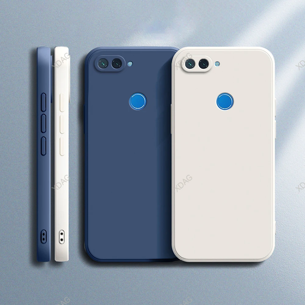 Cover Posteriori Di Base Per Xiaomi Mi 8 Mi8 Lite 8 Lite Pro Explorer 8Pro Custodia Per Telefono Ufficiale In Silicone Liquido Morbido Quadrato