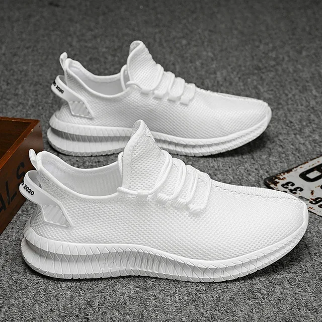 39-48 Breathable Men's Running Shoes Lightweight Men Casual Shoes Flexible Male Vulcanized Shoes Platform Anti-slip Sneakers 5