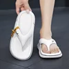 2024 Summer New Men's Flip Flops Indoor Outdoor Beach Sandals Thick Soft Sole Bathroom Slides Shoes Man Non-slip Home Slippers 6