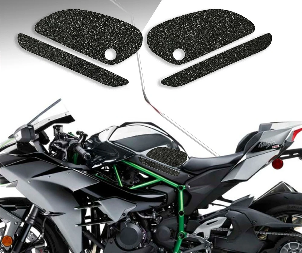 Adesivi 3D Sticker Decal Emblem Protector Tank Pad Tank Grip Per Kawasaki 15-18 Ninja H2 15-18 Ninja H2 R 17-18 Ninja H2 Carbon