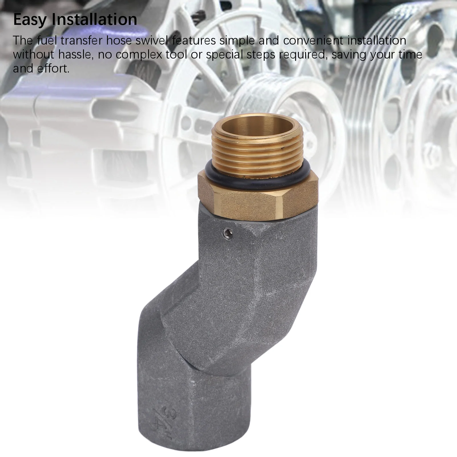 Fuel Hose Nozzle Swivel Wear Proof Multifunctional Flexible Use Fuel Hose Swivel for Fuel Nozzle Multi Plane Fuel Plane Swivel