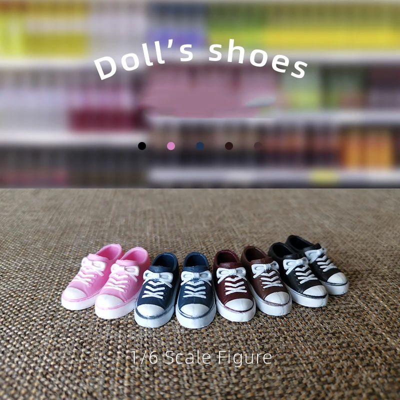 Plastic Doll Sneaker Shoes for 1/6 Azone Kurhn Licca barbes Dolls Blyth Doll Shoes Girl Toys doll shoes doll accessories