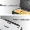 Electric sandwich maker Grill plate Panini  900W Cooking Kitchen Appliances Breakfast Waffles Machine Non-stick Iron Pan Sonifer 4