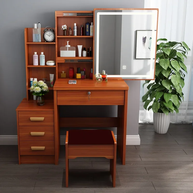 

Bedroom Cabinet Dressing Table Mirror Computer Bedside Storage Mobile Console Vanity Tocador Mueble Maquillaje Hotel Furniture