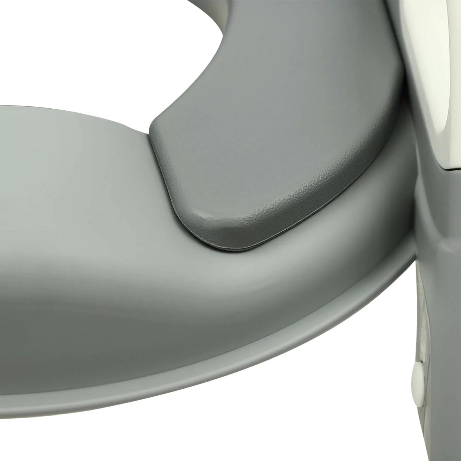 Kinder-Toilettensitz mit Treppe, Toilettentrainer für Kinder ab 2–7 Jahren, höhenverstellbar, mit abnehmbarem PU-Kissen, weiß – Detail 6