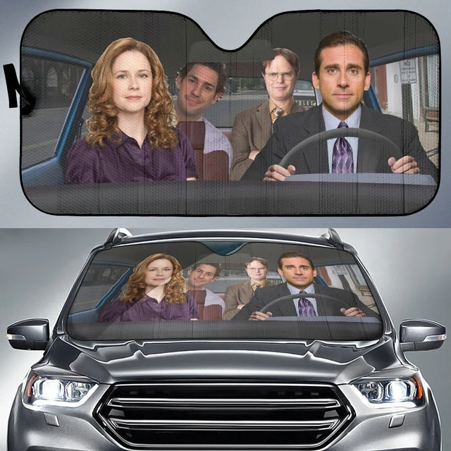 The Office Driving Funny Car Auto Sunshades Windshield Accessories