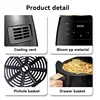 Multifunction 1400W Air Fryer 4.5L Oil Free Health Cooker Touch LCD Display No-Stick Pan Fry Bake Heating Roast Kitchen Machine 5