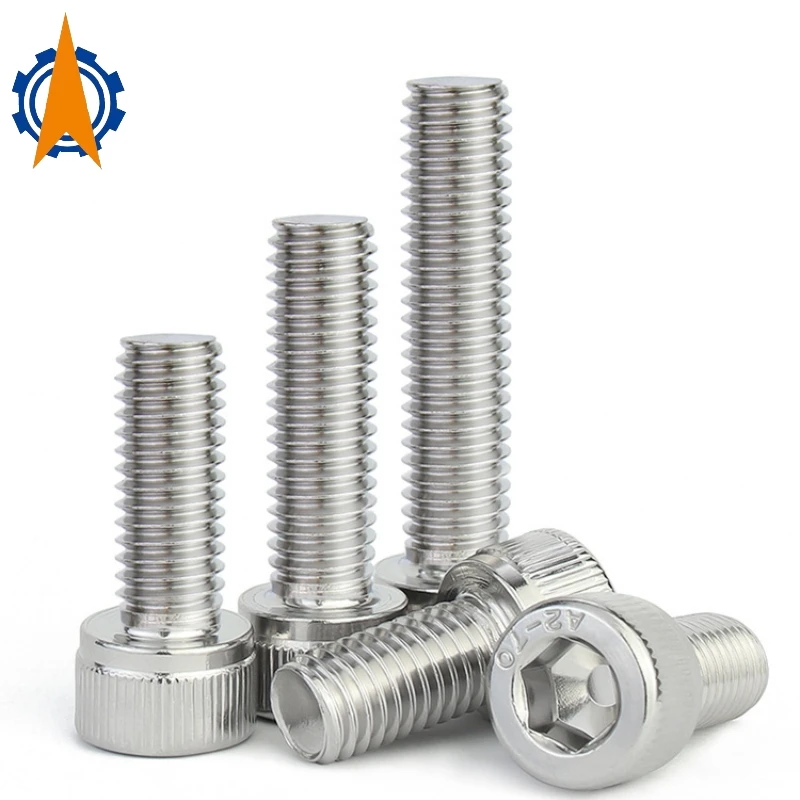 

DIN912 M1.4 M1.6 M2 M2.5 M3 M4 M5 M6 M8 M10 304 A2 Stainless Steel Allen Hexagon Hex Socket Cap Cylindrical Head Screw Bolt