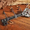 Cast Iron Coat Hook Hanger with 3 Hooks Iron Storage Organizer/Wall Hanging Rack Charming Wall Decor for Keys Clothes Hats 4