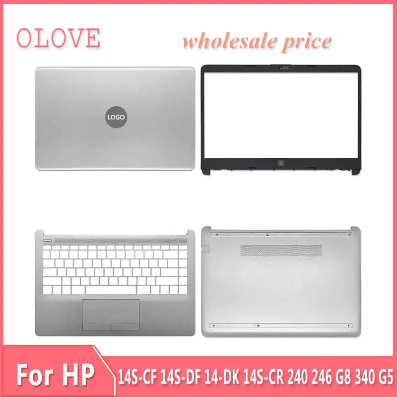 Nuovo Per Hp 14S-Cf 14S-Df 14-Dk 14S-Cr 240 246 G8 340 G5 Laptop Lcd Cover Posteriore Cornice Anteriore Tastiera Inferiore Poggiapolsi Superiore