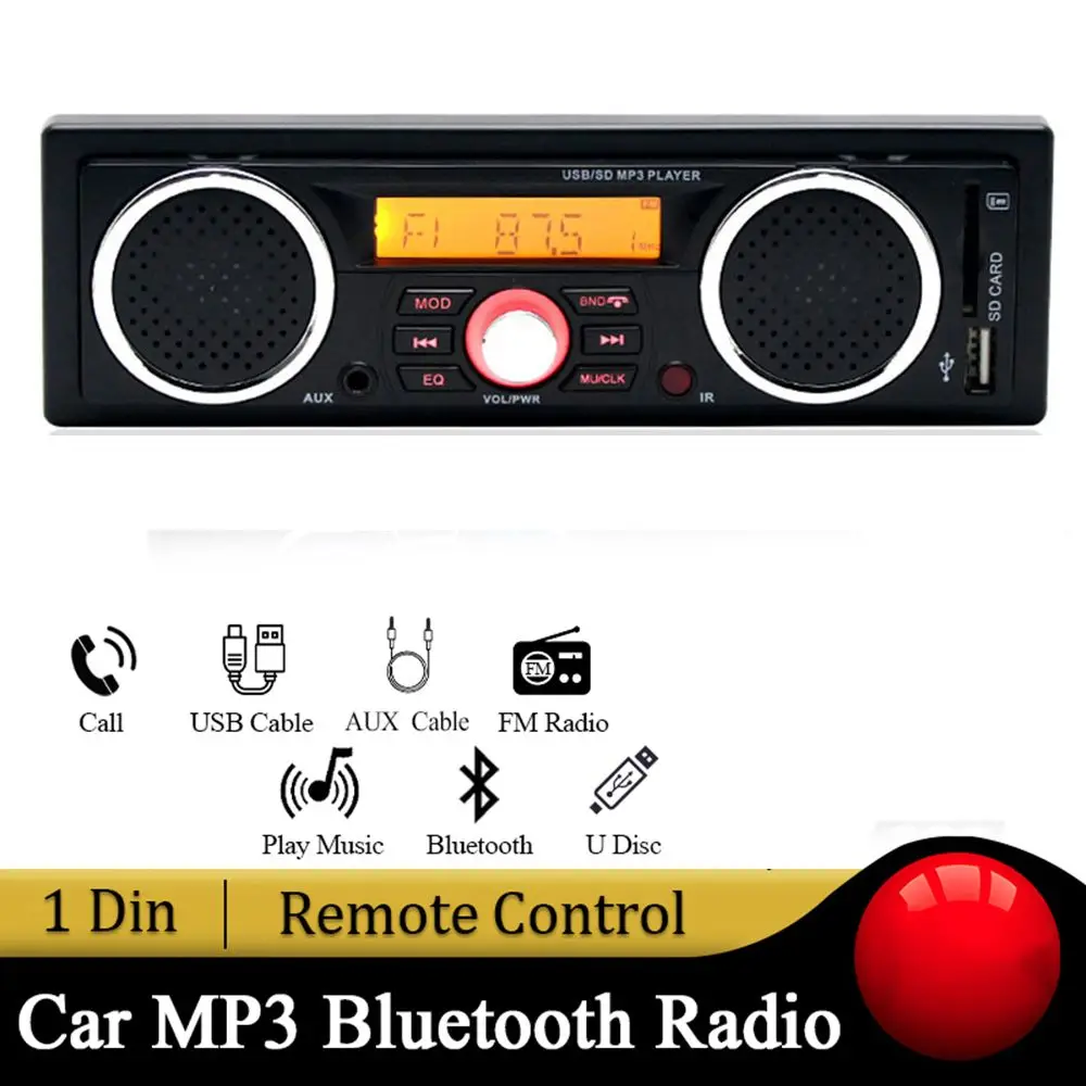 

Automobile Accessories hands-free phone Built-in dashboard Stereo Bluetooth Car MP3 Player Car Radio In-dash Audio Head Unit