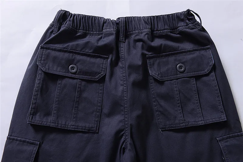 Men's Workwear Pants Men's Summer Multi Pocket Pants Men's Spring and Autumn Loose Fitting Straight Tube Workwear Casual Pants