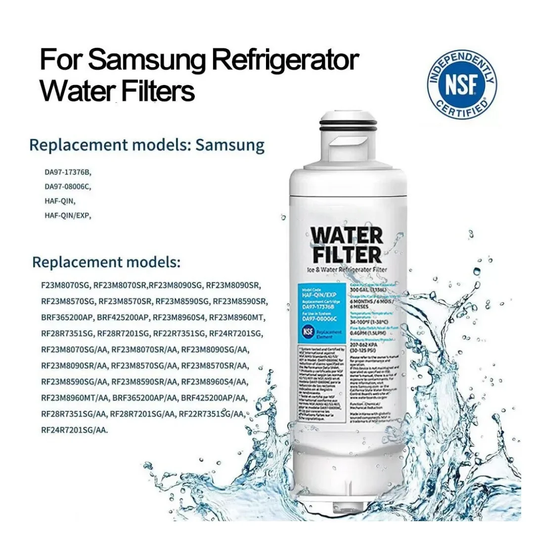 Original Grade Samsung Water Filter water filter DA97-17376B for HAF-QIN EXP DA97-08006C WS645A Refrigerator Replacement