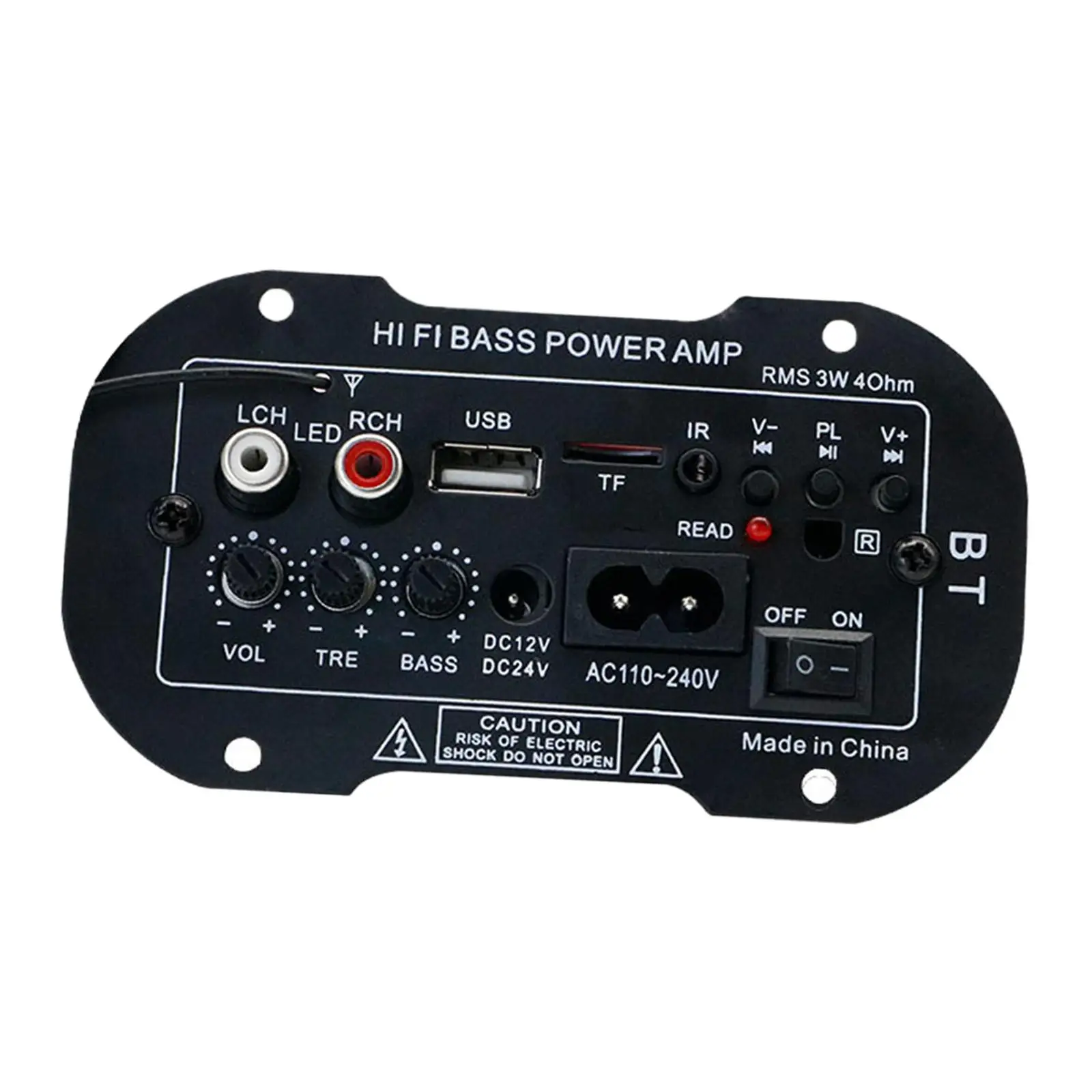 Amplifier Board US Adapter Bass with Remote Control for Speakers Car Store