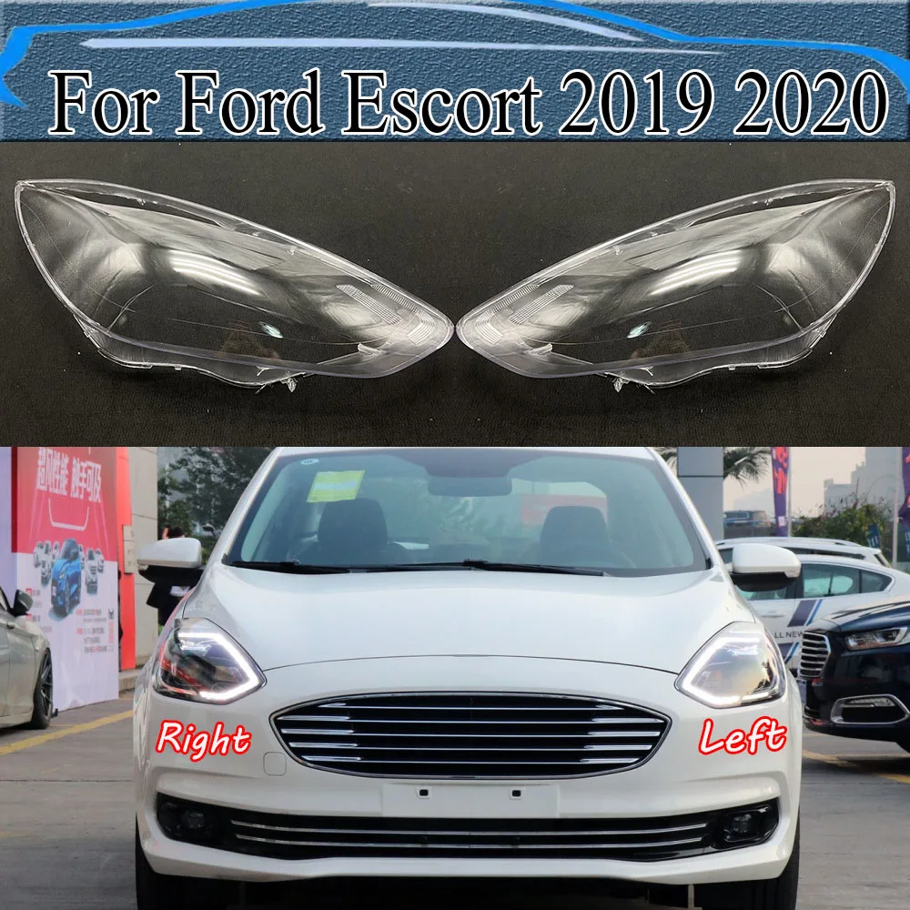 

For Ford Escort 2019 2020 Headlight Cover Headlamp Lamp Shell Lampshade Transparent Shade Replace Original Lens Plexiglass