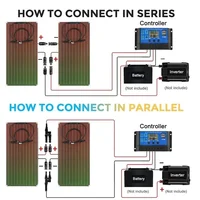 Kit de panneaux solaires flexibles, Module PV 300W, 600W + 12V/24V, contrôleur, cellule de câble solaire pour maison, extérieur, voiture, bateau, batterie, voyage de Camping 6