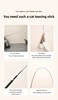Extended telescopic cat stick Cat Toys 1.8m Scratch Resistant Pet Accessories Telescopic Fishing Rod with Feather for Active Cat 5