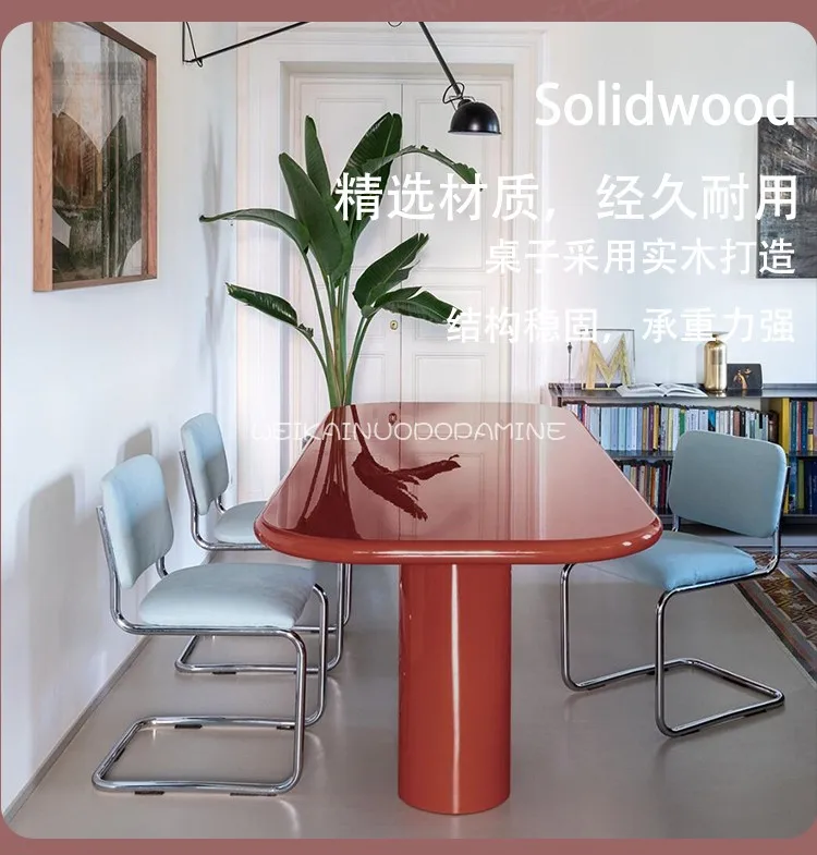 Light luxury living room desk minimalist dining table negotiation studio office desk designer style high sense