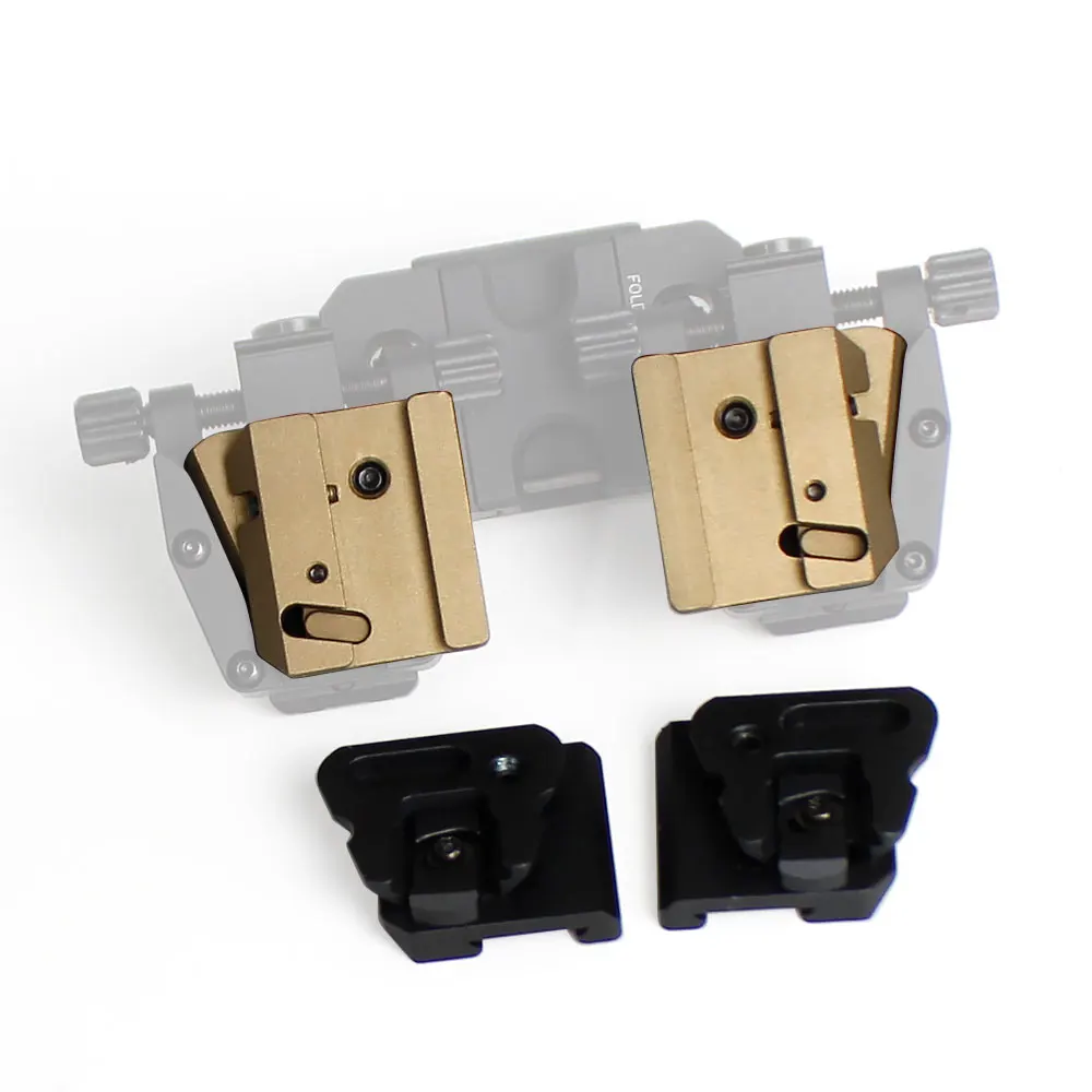 SOTAC GEAR Tactical K-CLIP Helmet Mount for RQE Universal Mount PVS-14 Night Vision Bridge Mounts Dovetail Conversion Adapter