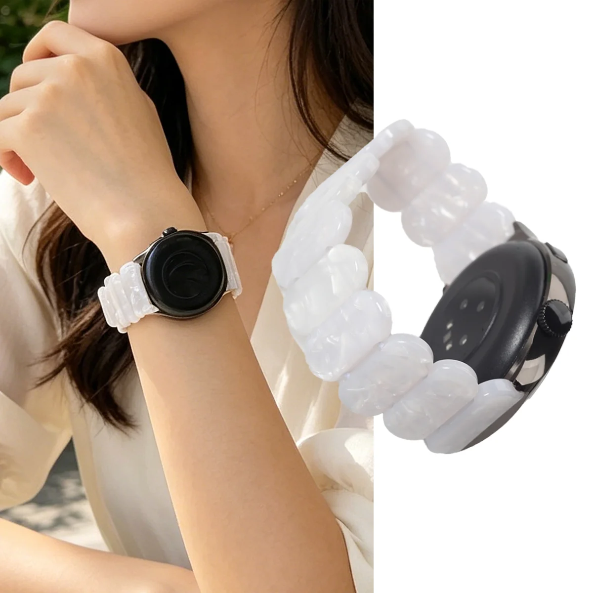 Quick Release Resin Stretchy Wristband - 18/20/22mm