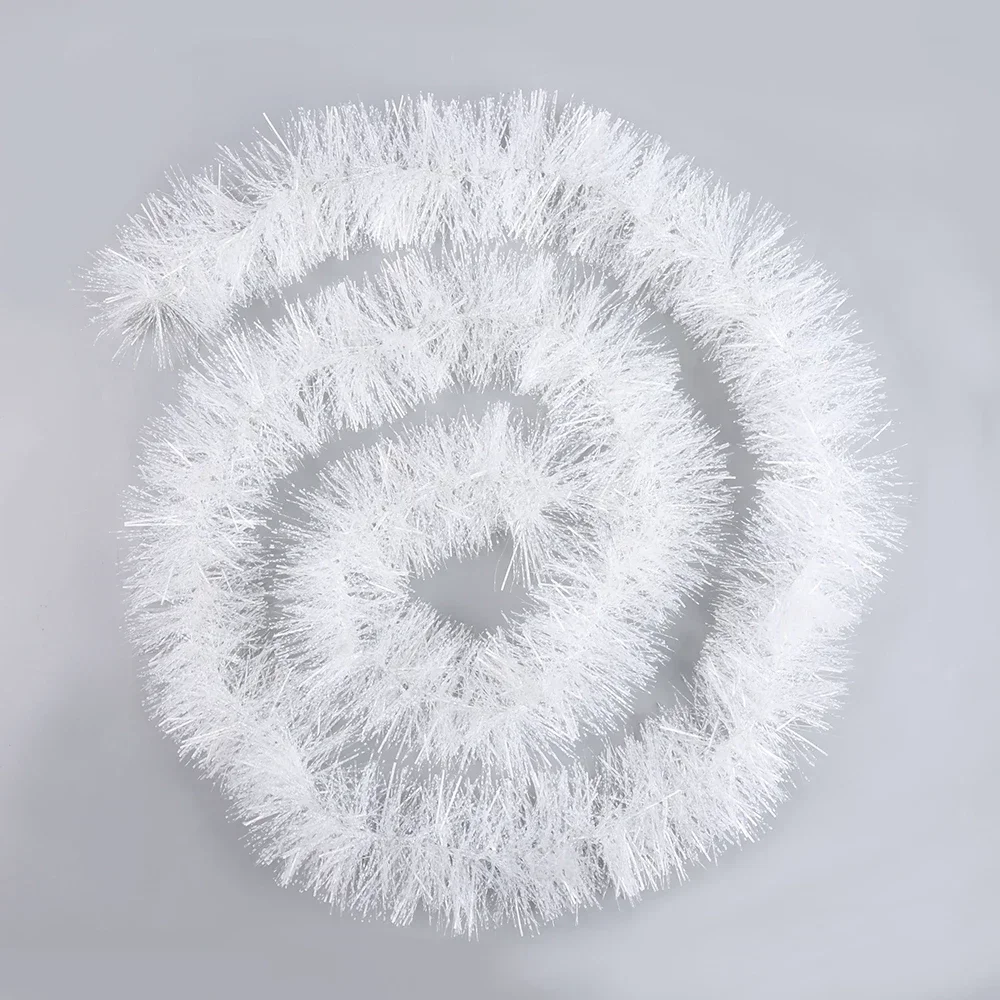 Urvi Creations Green Colour 6 Pcs Tinsel Christmas Garlands Ribbon Merry Christmas Strings, For X Mas Christmas Tree Decoration And New Year Party,Wedding