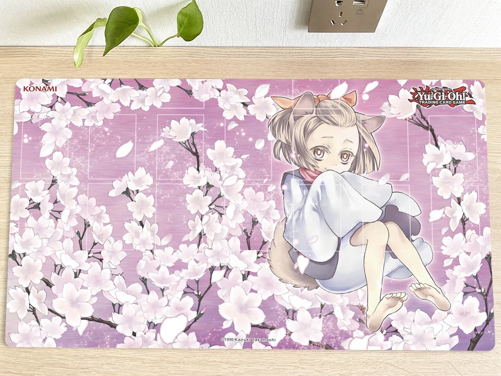 YuGiOh 애쉬 블라썸 앤 조이 스프링 CCG TCG 플레이매트, 트레이딩 카드 게임 매트, 무료 가방 데스크 패드, 마우스 패드, 60x35cm 