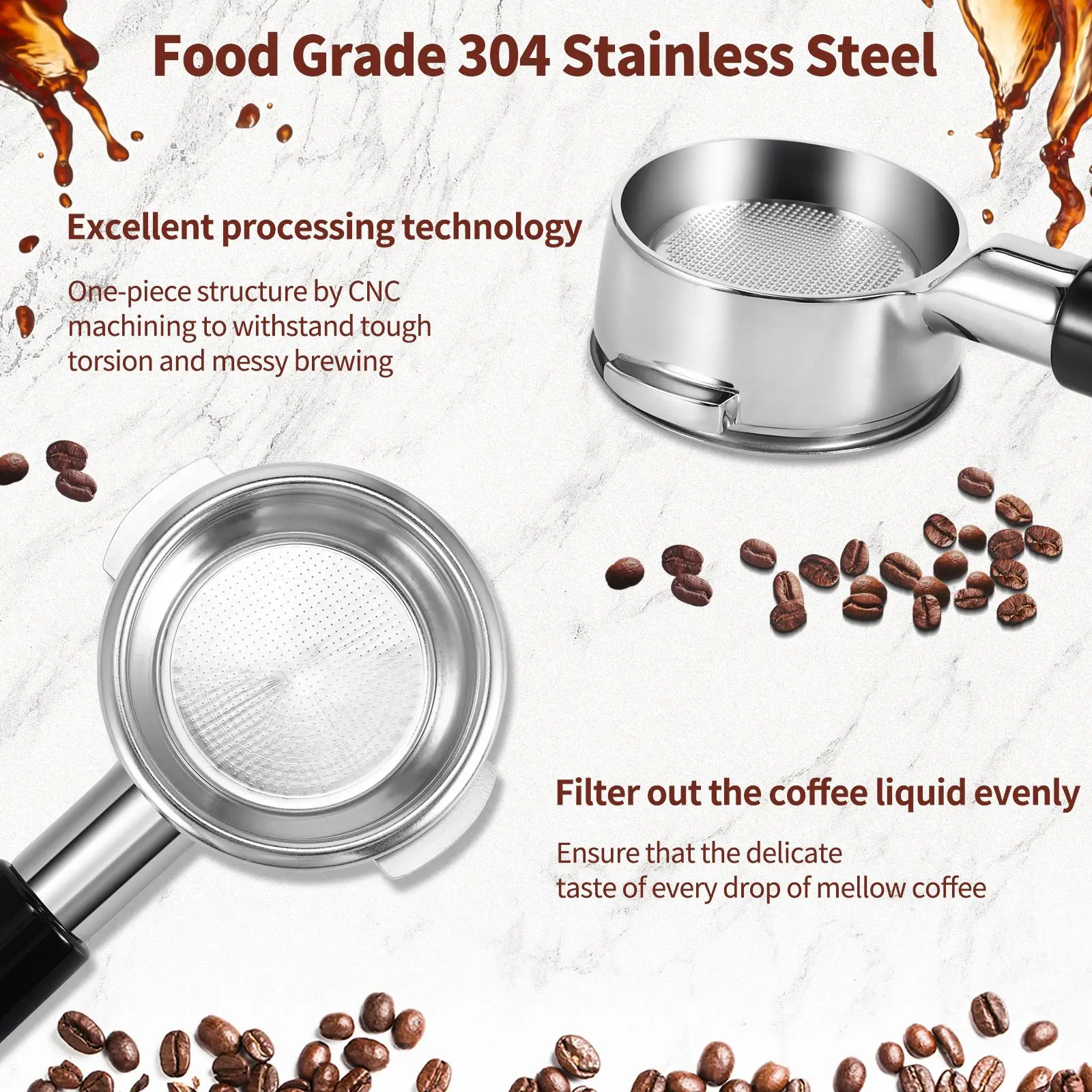 

Держатель для корзины фильтров для кофе, 51/54/58 мм