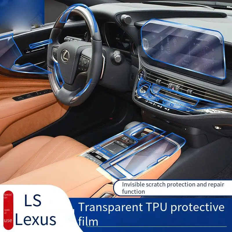 

Compatible With Lexus 22 LS500h Interior Protection TPU Center Console Navigation Screen Transparent Film
