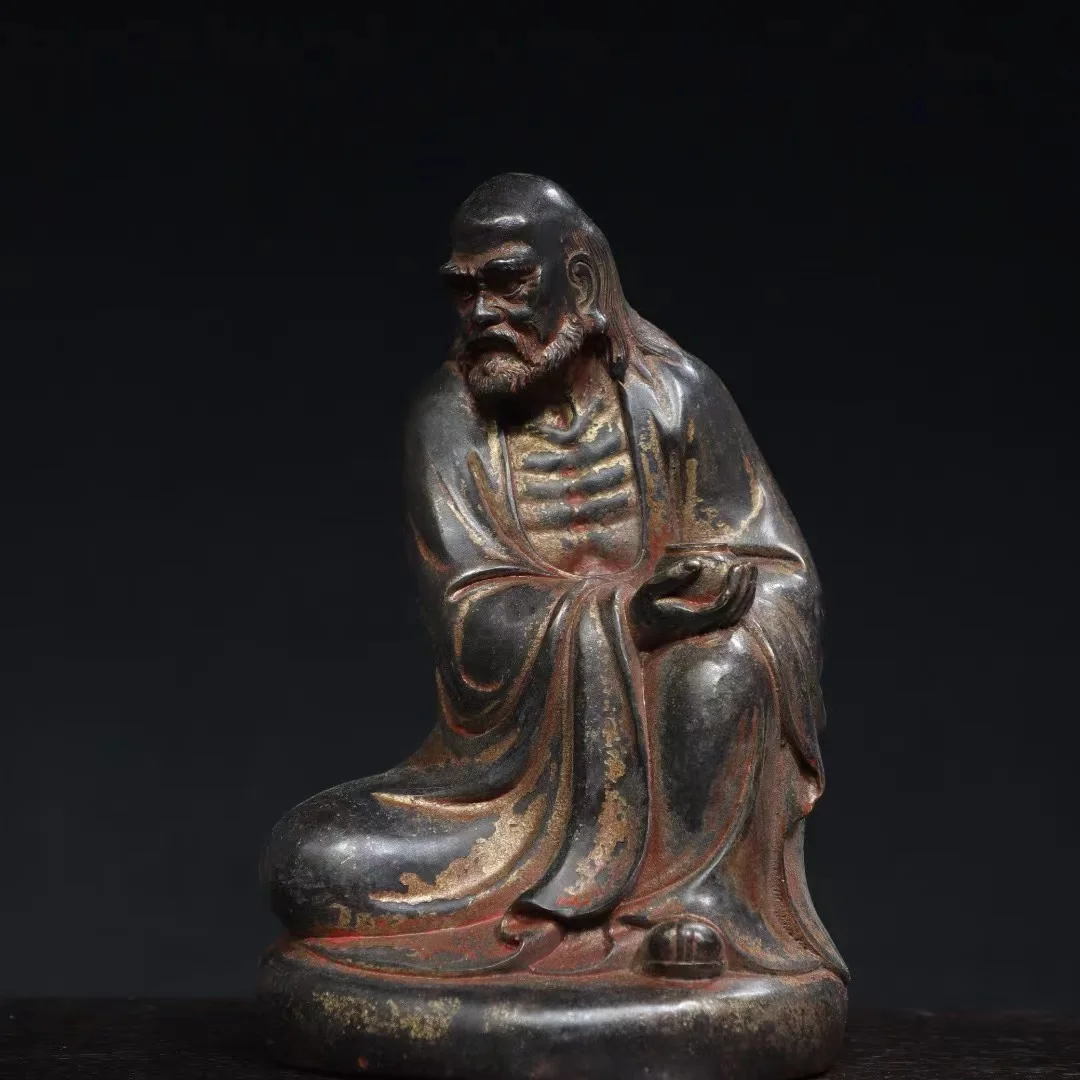 

Old Qing Dyansty медный Будда статуя, статуя истончика, ручная работа