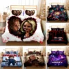 3D Printed Horror Movie Chucky Bedding Set Pillowcase Duvet Cover Double Twin Full Queen King Adult Kids Bedclothes Quilt Cover 1