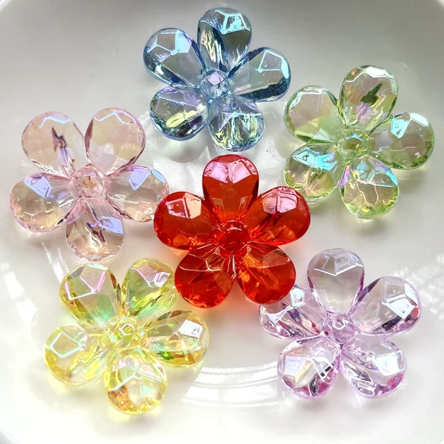 Flower & Teardrop Self-Adhesive Acrylic Jewels Craft Embellishments