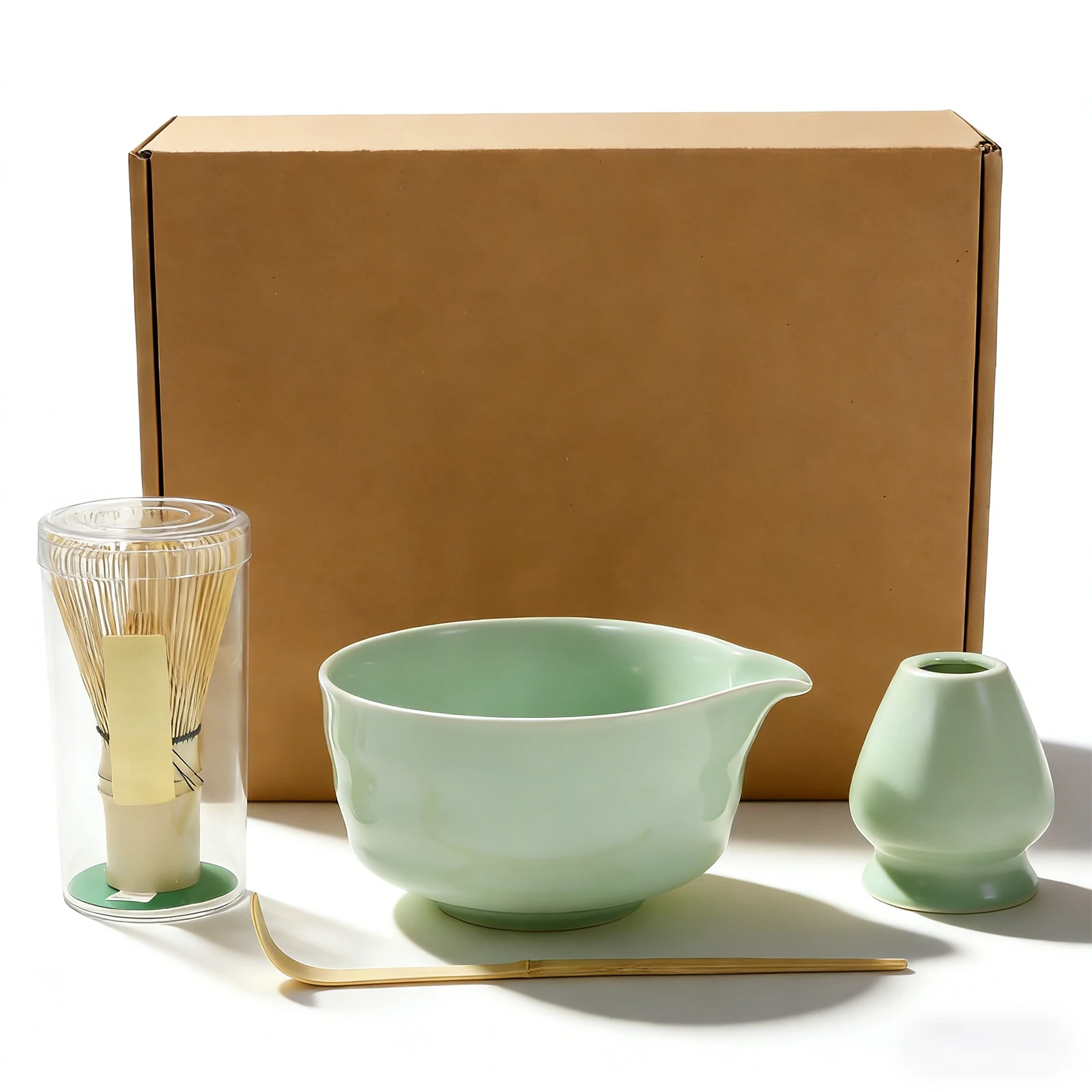 طقم ماتشا ياباني خيزران