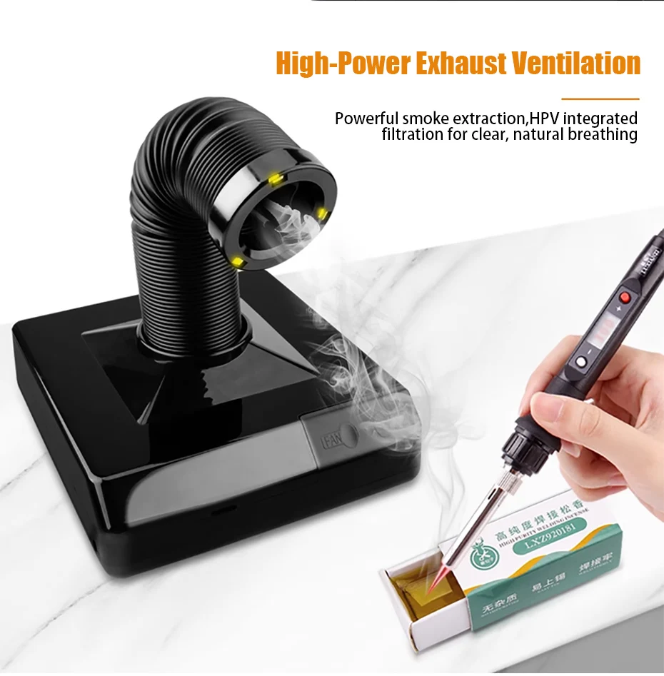 High-Power Soldering Smoke Extractor HPV Filtration Fume Extractor PCB Soldering