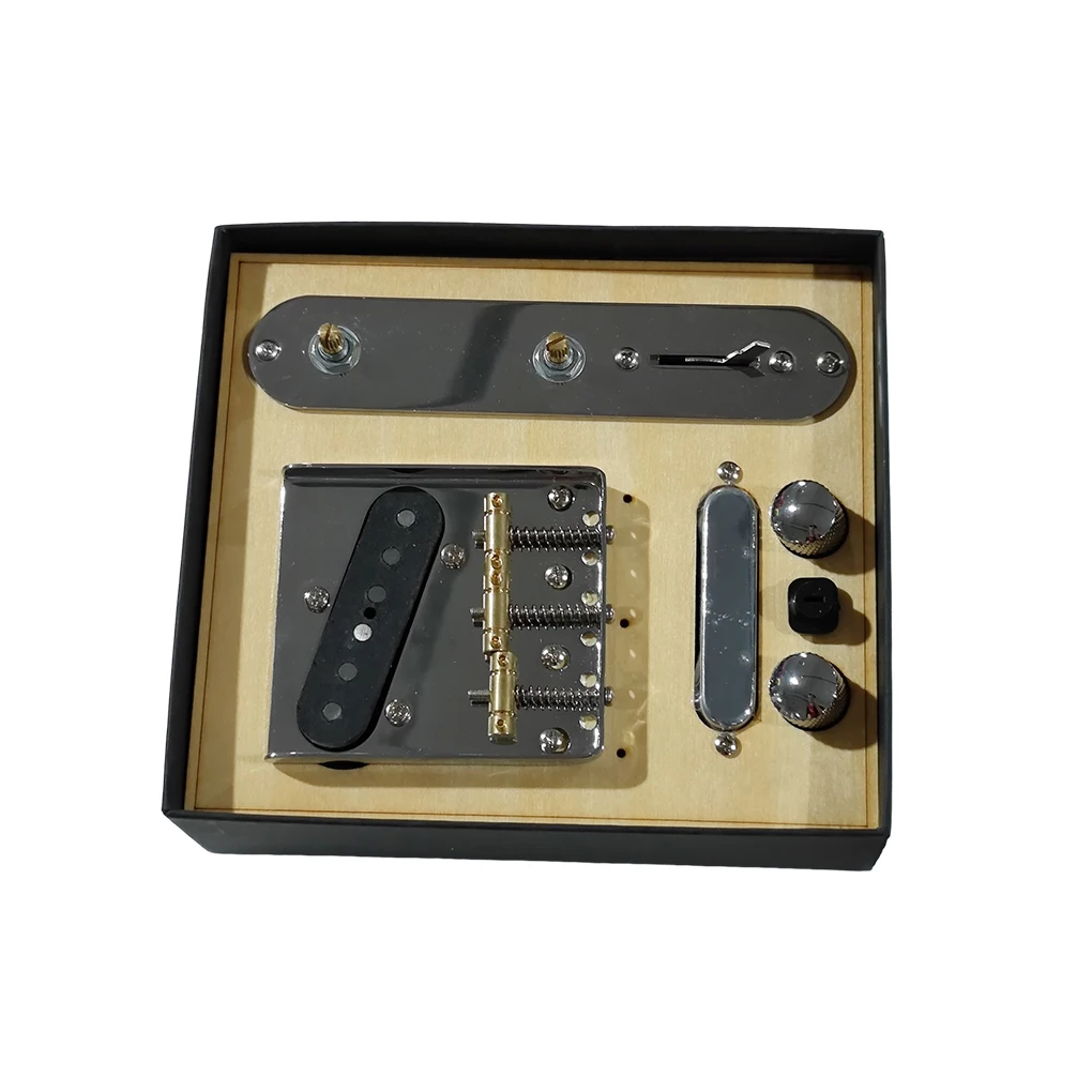 

Telecaster Bridge Assembly Line Plate Set Guitar Pickups Kit Guitars