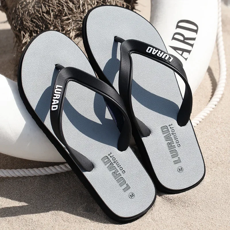Men Flip Flops Summer Non-slip Outdoor Sandals Slippers Casual