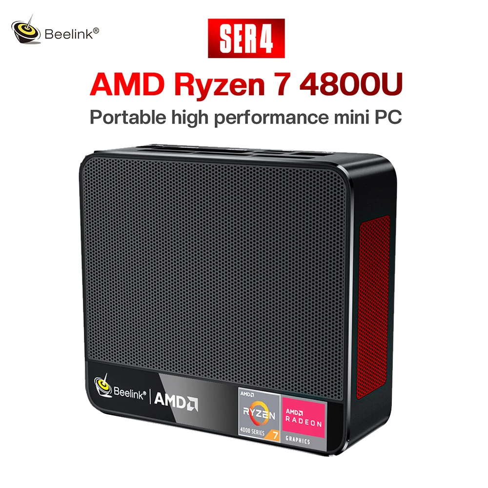 2022 Beelink SER4 Мини ПК Ryzen 7 AMD 4800U Windows 11 Kingston DDR4 NVME SSD 16 Гб ОЗУ 500 WIFI6 BT5.0 мини игровой