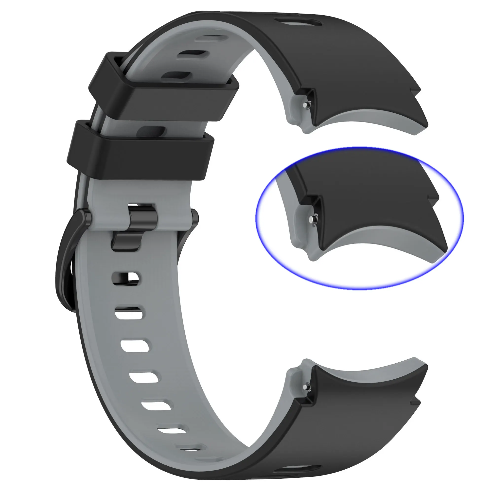 Premium 20mm Silicone Sports Watch Band - Universal Fit Strap