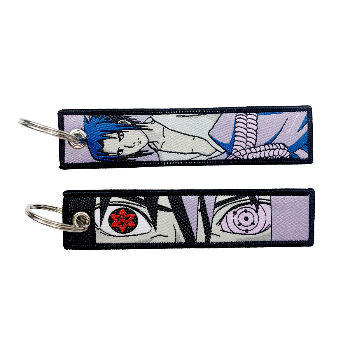 Vintage Cartoon Anime Keychain Embroidered Key Tag Accessory