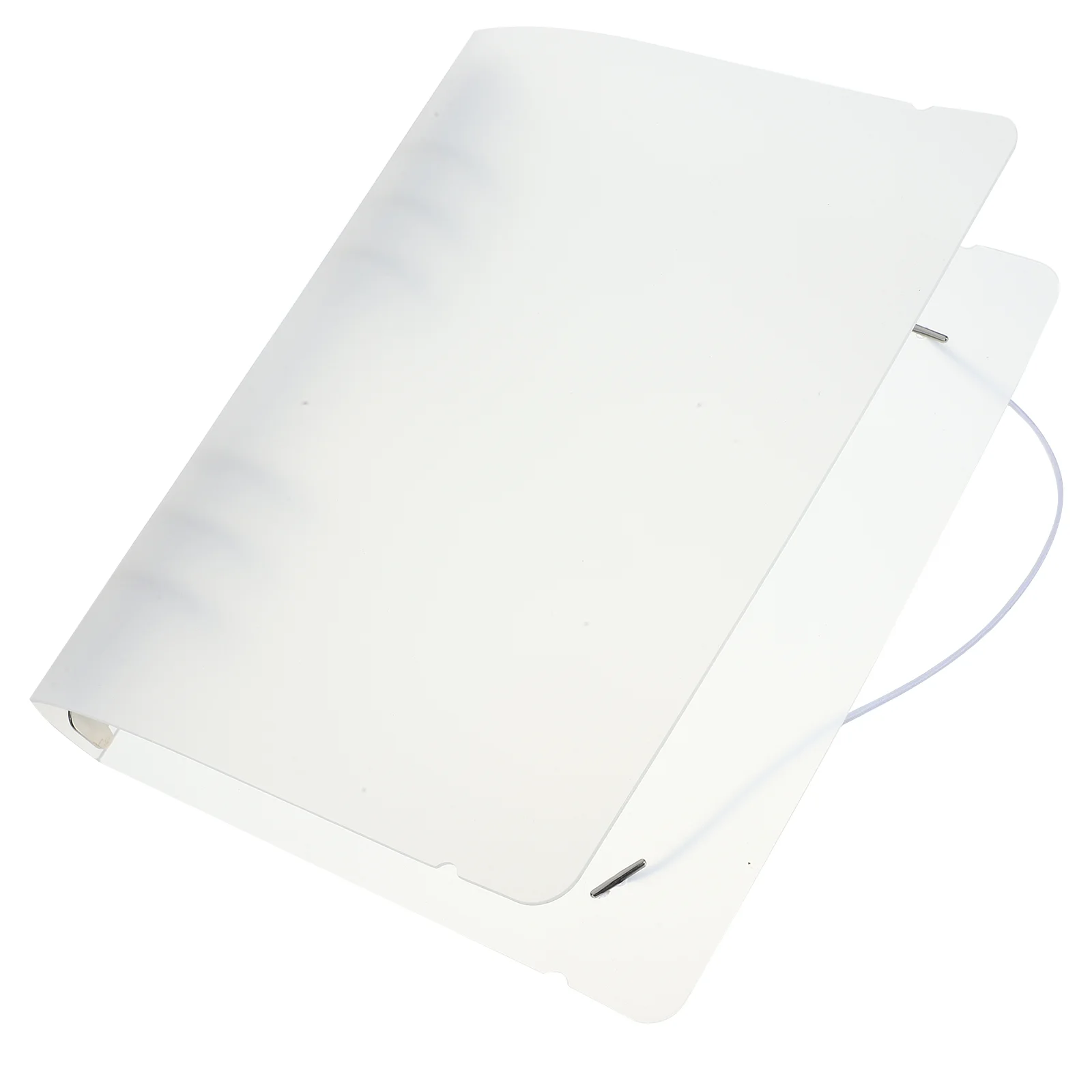

2 Pcs Ledger Shell Binder Notebook Cover Binders Folder Portable Reusable Pp Iron Desktop Organizer