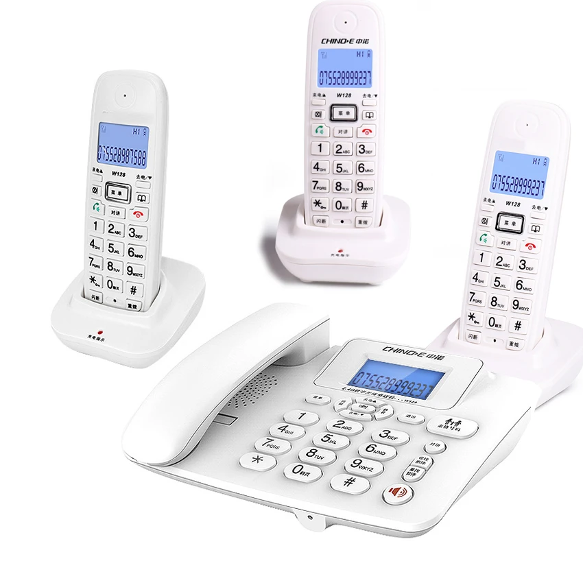 Telefone sem Fio com Atendimento sem Fio 2.4g Telefone com Fio Office Casa e Hotel Long Range Tabela Telefone 14 Alças